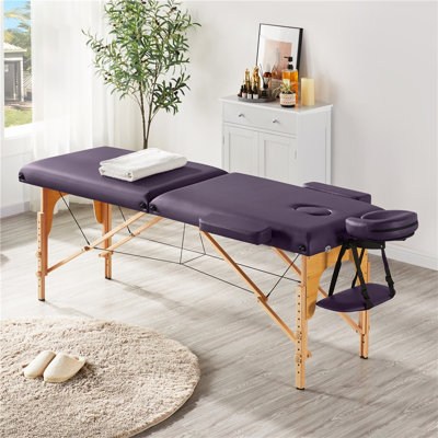 Adjustable Massage Bed Portable Spa Table with Headrest