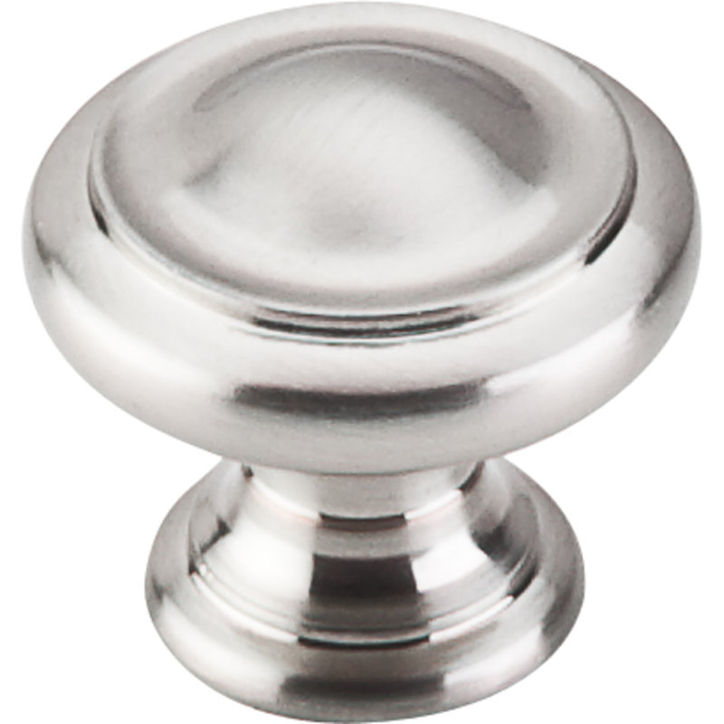 Dome 1 1/8" Diameter Round Knob, Brushed Satin Nickel