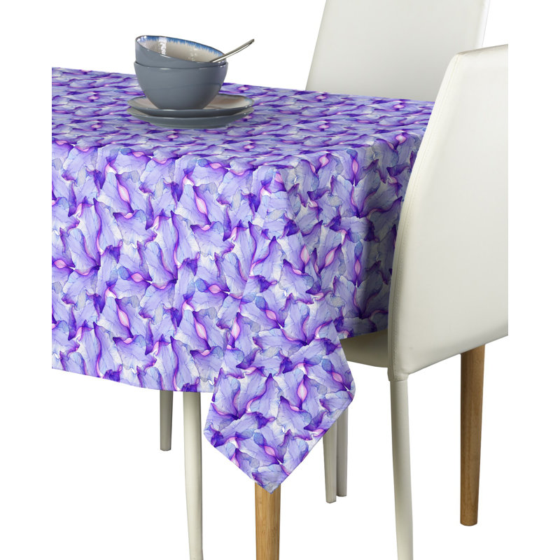Mccaffery Passion Iris Tablecloth, 84" L x 60" W