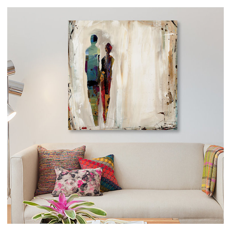 « impression », reproduction sur toile, H 37 po x l 37 po x P 1,5 po, Pas de tapis, Toile tendue