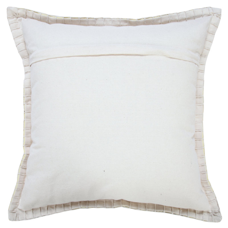 Housse de coussin Madison, Polyester, 20 po x 20 po, Jaune clair