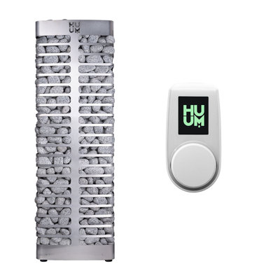 HUUM Steel 6kW Sauna Heater with UKU WiFi Control, (Sauna Stones Included)