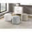 Cylindrical Pouf Chenille Fabric Upholstery Modern Ottoman, Footstool, Non-Slip Floor Pouf, Bean Bag Chair, 1Pc Sitting Pouf