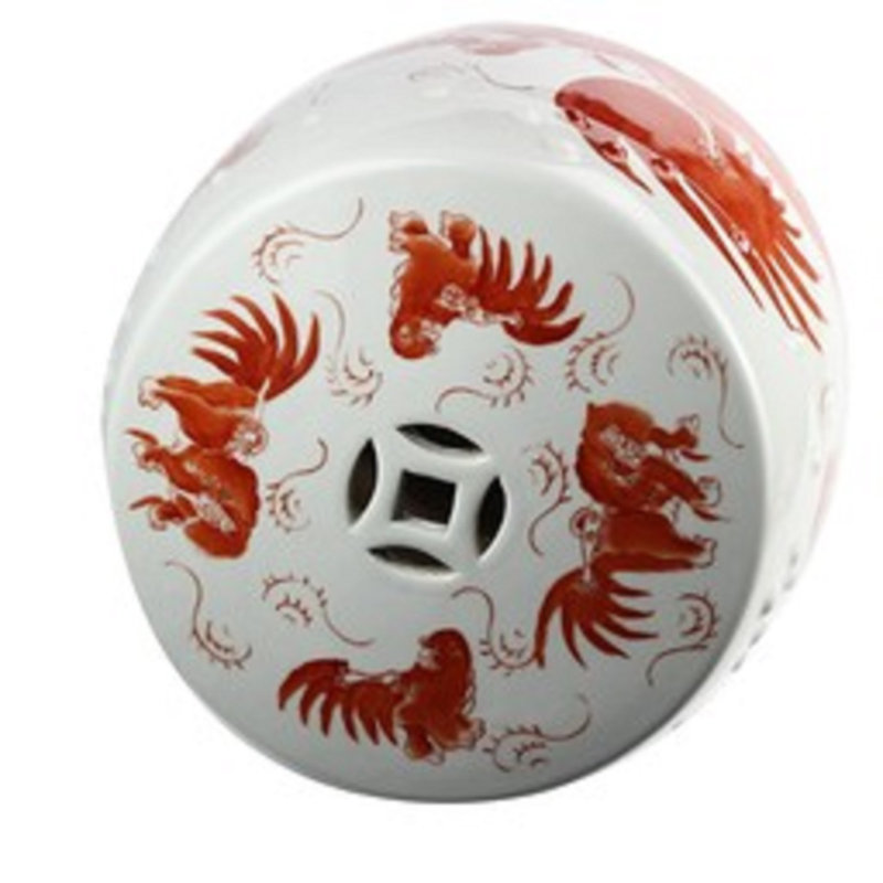 Mashburn Ceramic Accent Stool