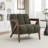 Bula Solid Wood Upholstered Armchair-1990212463