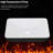 19"X12" White & Black Semi-Recessed Ceramic Bathroom Sink - Countertop Vessel Design