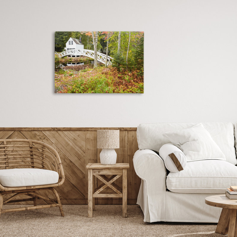 Toile Bar Harbor Town Bridge, design par Jon Evan, H 16 po x l 24 po