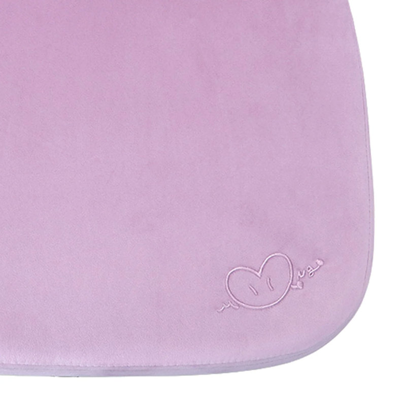 Chaise de coiffeuse pivotante Impressions BT21 MANG avec tissu en velours ultra doux et rotation à 360 degrés