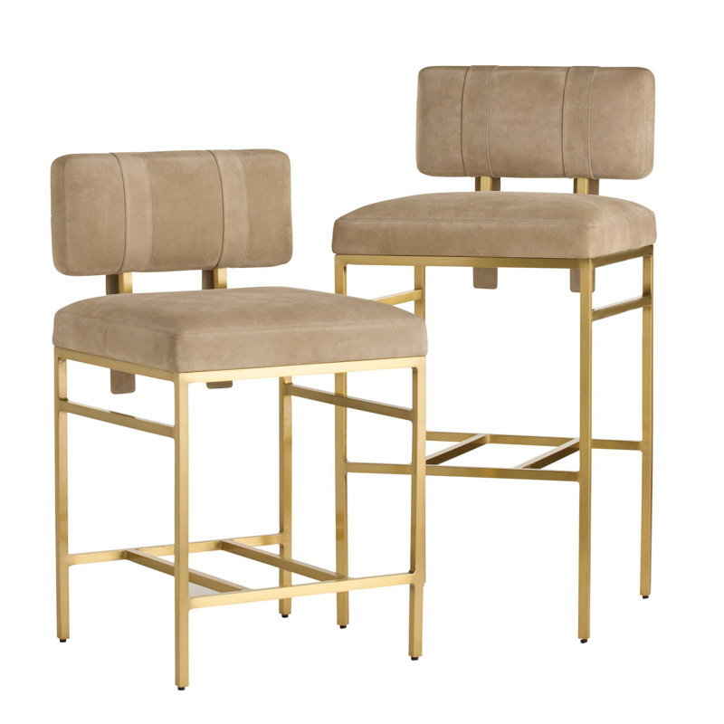 Laney Stool, Bar Stool (31.5” Seat Height), Taupe