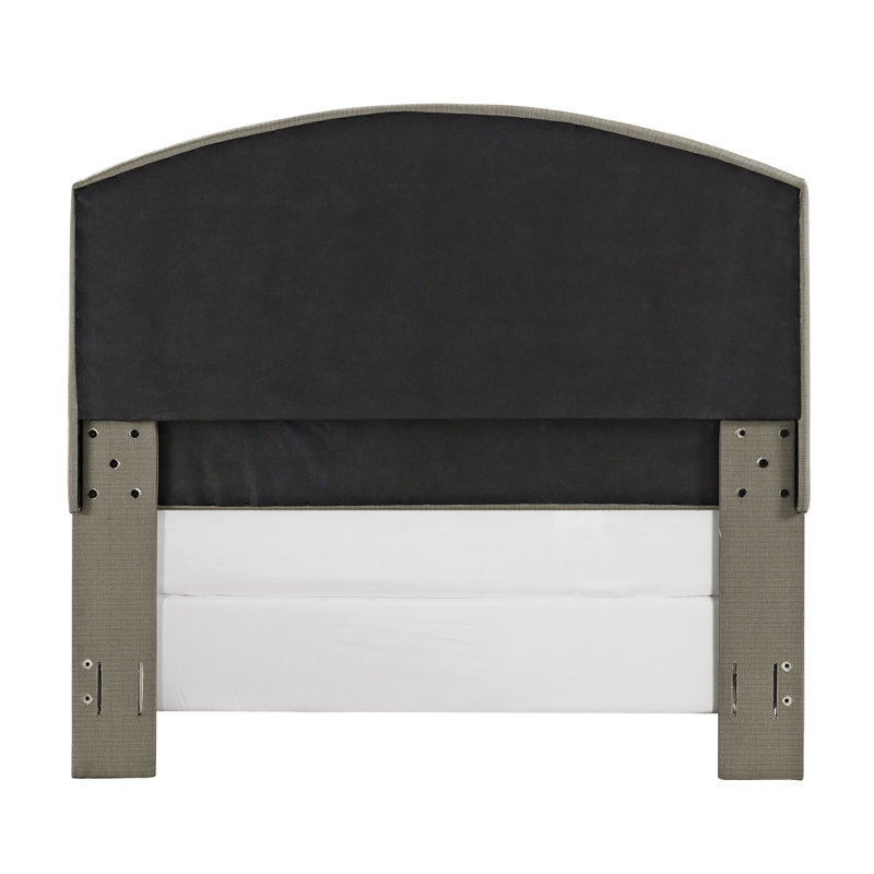 Benedict Upholstered Headboard, Full/Queen, Shadow Gray Linen