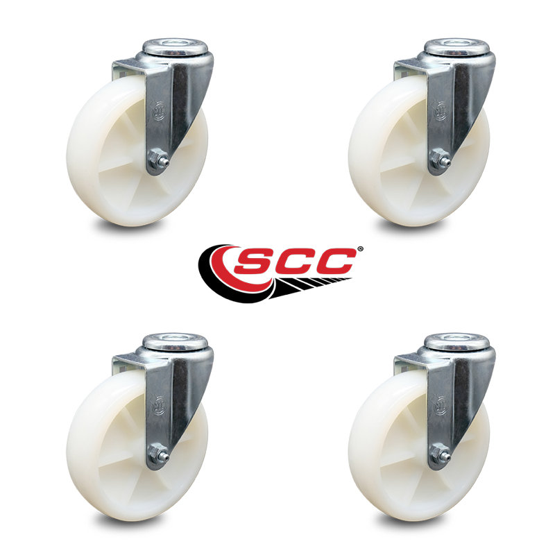 Nylon Wheel Swivel Bolt Hole Caster
