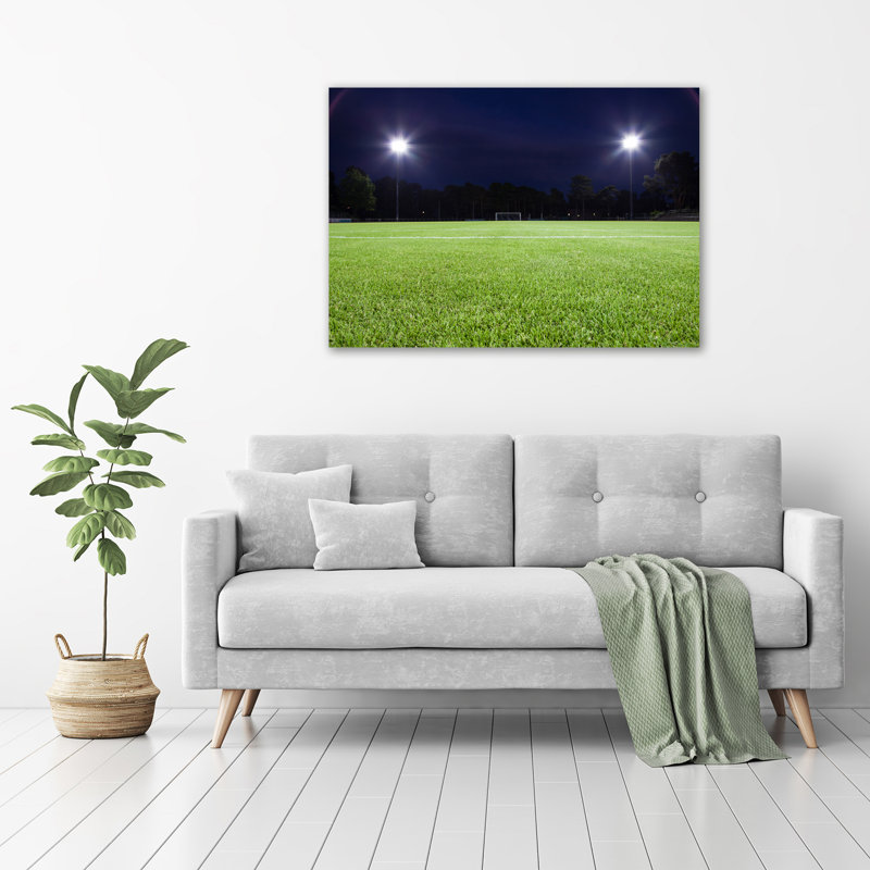 Football Turf - Wrapped Canvas Print