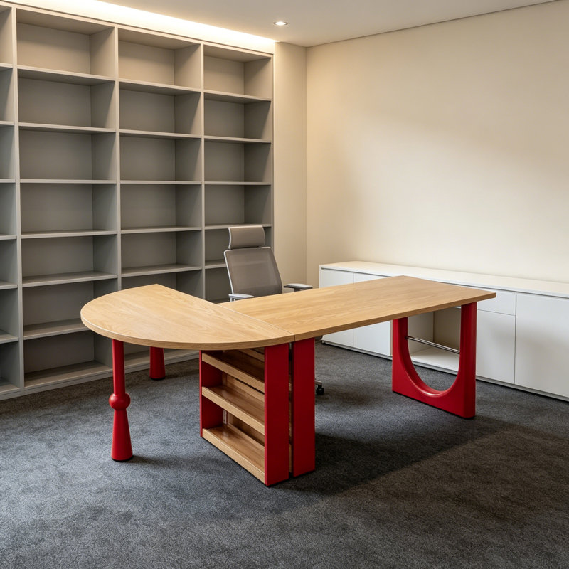 Bureau de style créatif aux couleurs vives Creative Design, 29.52" H x 70.86" W x 47.24" D