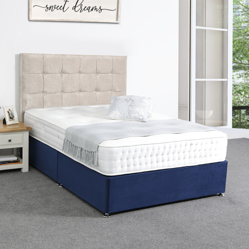 Glamour Upholstered Panel Headboard, Super King (6'), Kensington Trufle, Kensington
