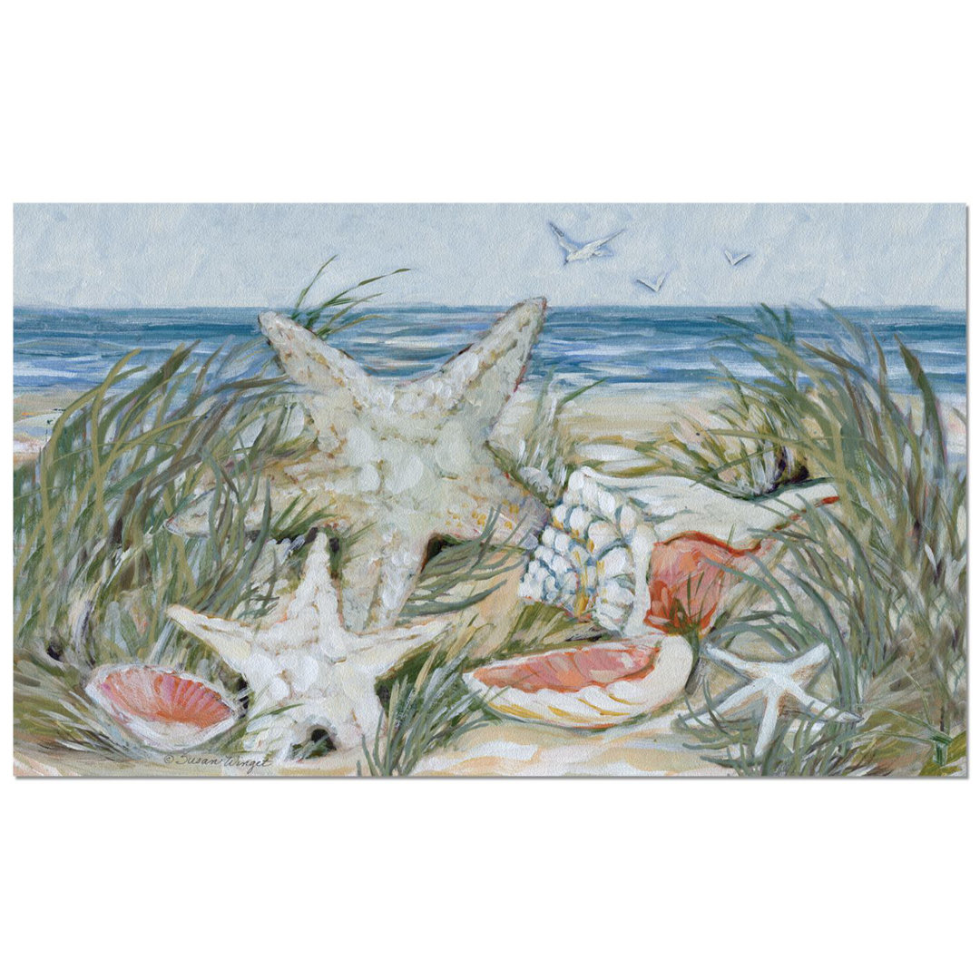 Coastal Shells Indoor/Outdoor Entryway Floor Mat CounterArt