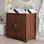 Meuble-lavabo à poser en pierre frittée 30 po avec évier en céramique-653930641