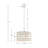 4-Light Glass Drum Shade Chandelier