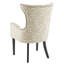 Fauteuil à oreilles capitonné Angelica