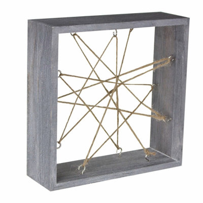 Whitewashed Wooden Air Plant Frame