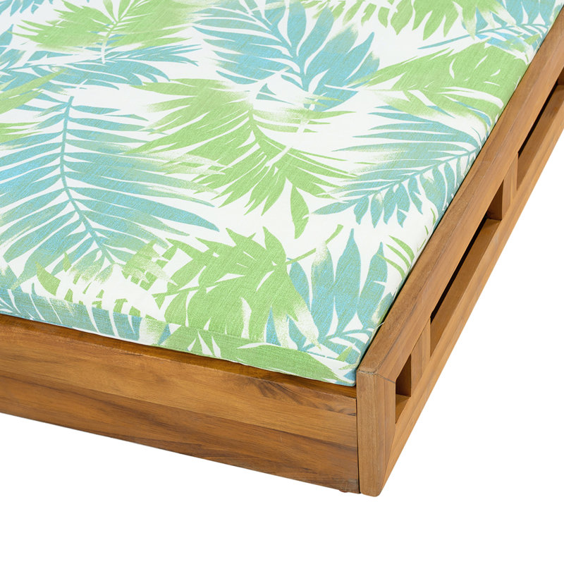 Chaise de patio réglable en bois d'acacia pour une détente en plein air