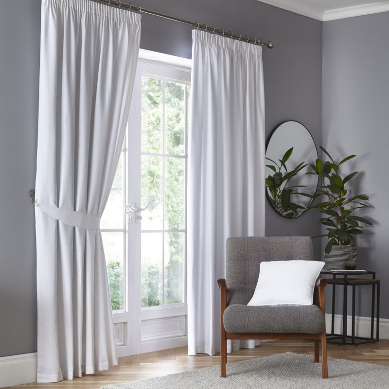 Dijon Cotton Blackout Curtain Pair, 168 x 137 cm