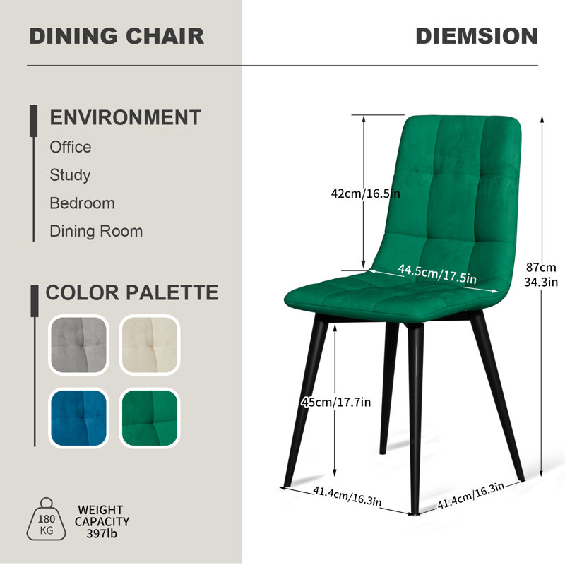 Swivel Velvet Dining Chairs Set Of 4, Modern Fabric Upholstered Dining Room Kitchen Chair 4pcs Velvet Kitchen Chairs, Mid Century Dinning Dinner Chairs For Living Room,bedroom, Office (green & Rotatable)