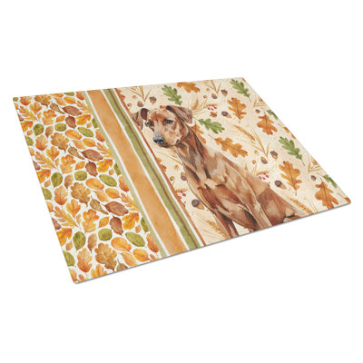 Planche à découper en verre rouge allemand Pinscher Heirloom