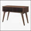 Charmante table de rangement avec portes et tablettes élégantes pour le salon