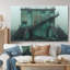 «Monocrhome», art mural gris et vert-1898450879-2138747573