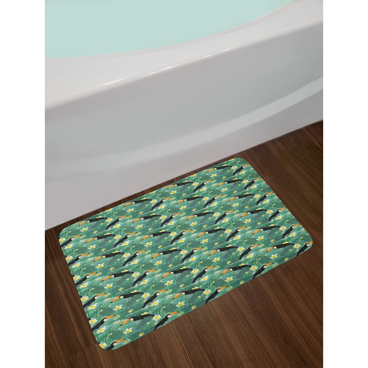 Wayfair Basics Aguon Plush Rectangle Non-Slip 2 Piece Bath Rug Set (Set of 2) Wayfair Basics Color: Linen