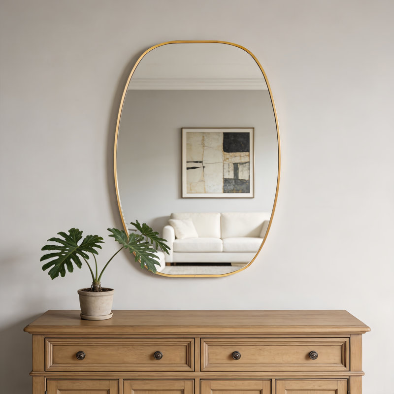 Miroir de salle de bain 24x36, Gold, 36 po x 24 po