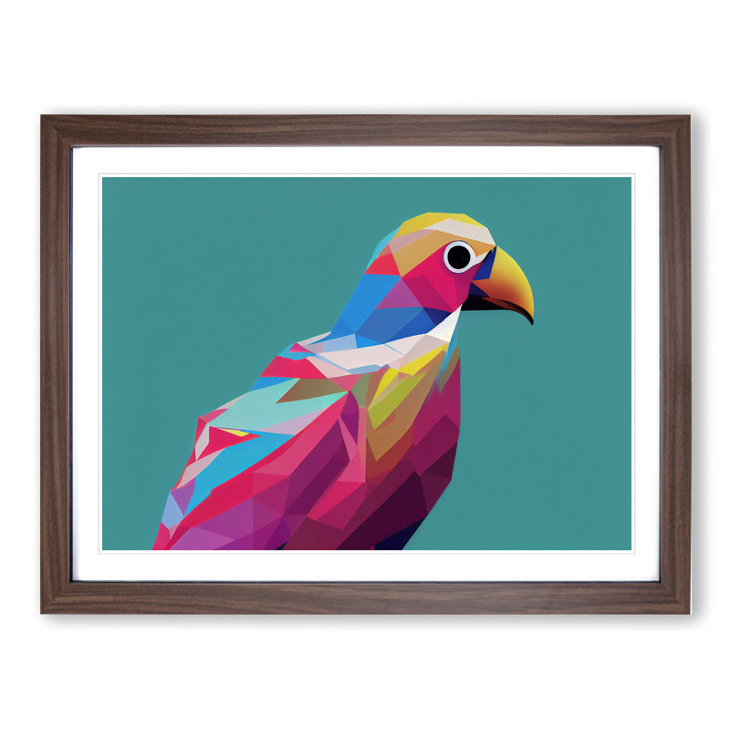 Glowing Bird Abstract - Framed Print