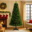 Arbre de Noël artificiel avec 582 pointes, branches en PVC, arbre des Fêtes avec support en plastique