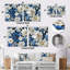Limeuil - Ensemble de 2 carrés à motif floral en métal-102679959