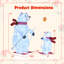2 Pcs Animated Skiing Polar Bears with Skiing Motion & 160 Cold White LED Lights