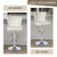 Swivel Velvet Counter Height Bar Stools With Lion Head Pull Ring For Kitchen Island-893423088