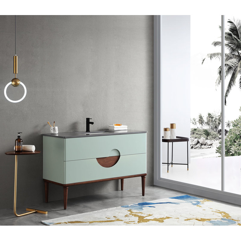 Burano 48'' W Single Vanity, Aloe Green