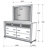 Dasher 7-drawer Dresser with Mirror White-514859197