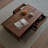 Solid oak tea table-110774208