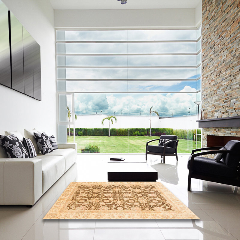 Tapis abstrait moderne 791, Carré 7 pi