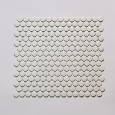 Marin 3/4" x 3/4" Penny Round Matte Porcelain Mosaic Tile