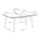 Hardvard Indoor Oak and Wood Extendable Dining Table