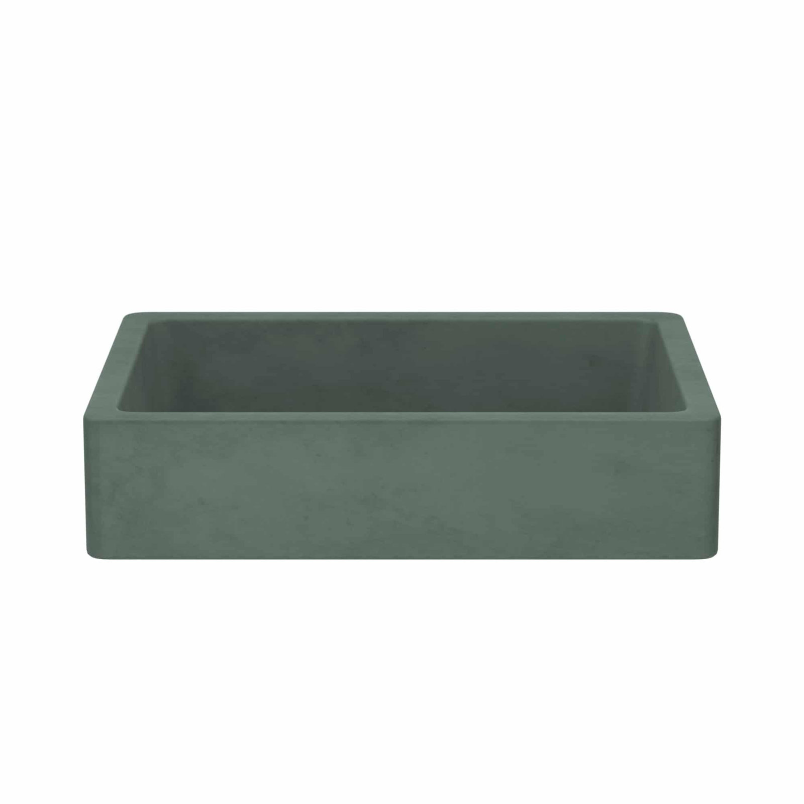 NativeStone Nipomo Dual-Mount Concrete Sink, Forest