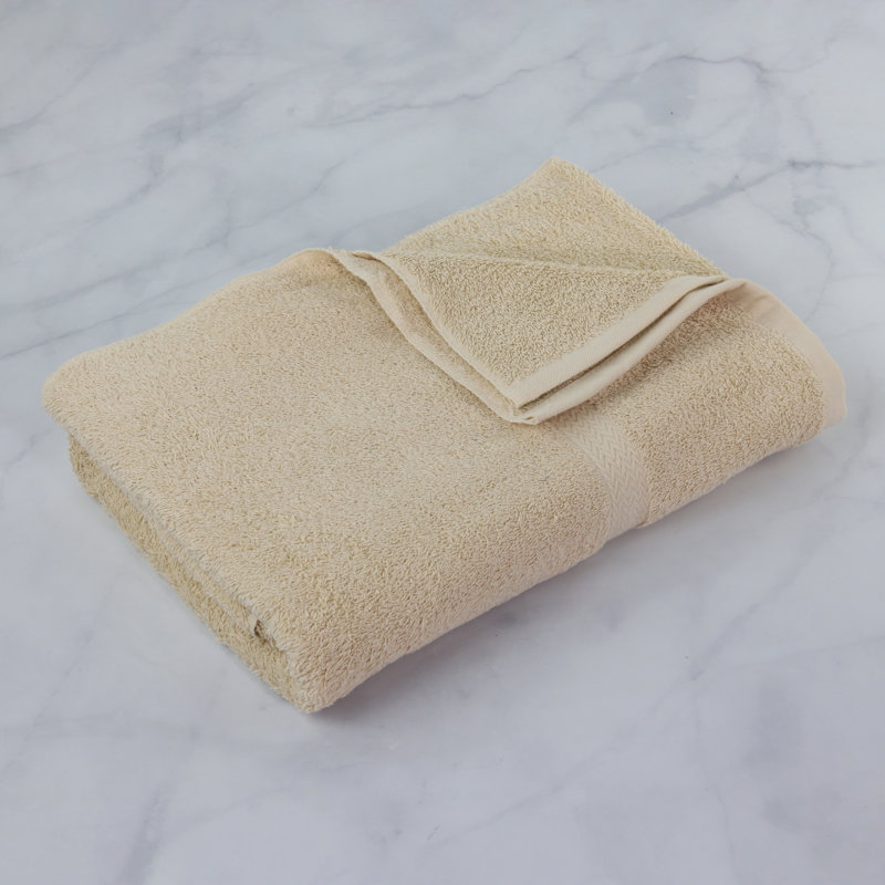 Crown Touch Plush Bath Towel, Beige