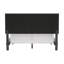 Grand lit plateforme tapissier Kylise avec 2 ports USB-65654543
