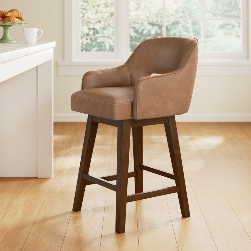 Lainey Faux Leather Counter Stool