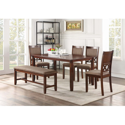 Steffano Rectangular 36'' L x 60'' W Dining Set -  Red Barrel StudioÂ®, EA1289127E5B4D85BC531884936CD9C6