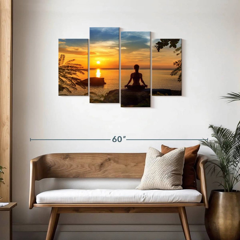 Kerrick Sunset Yoga, 27" H x 43" W
