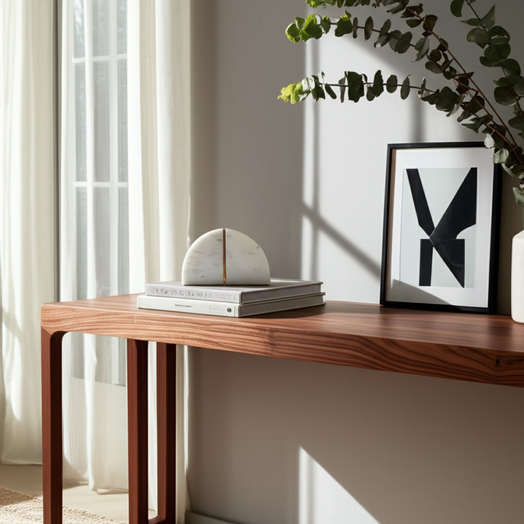Nata White Marble Bookends