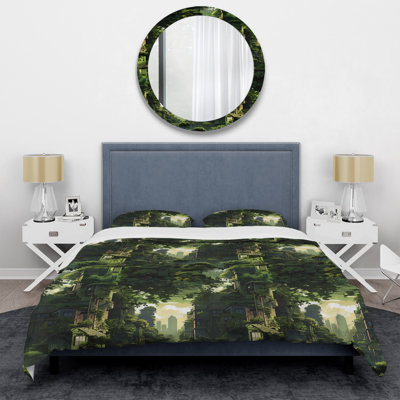 Urban Jungle Collage I Abstract Duvet Cover